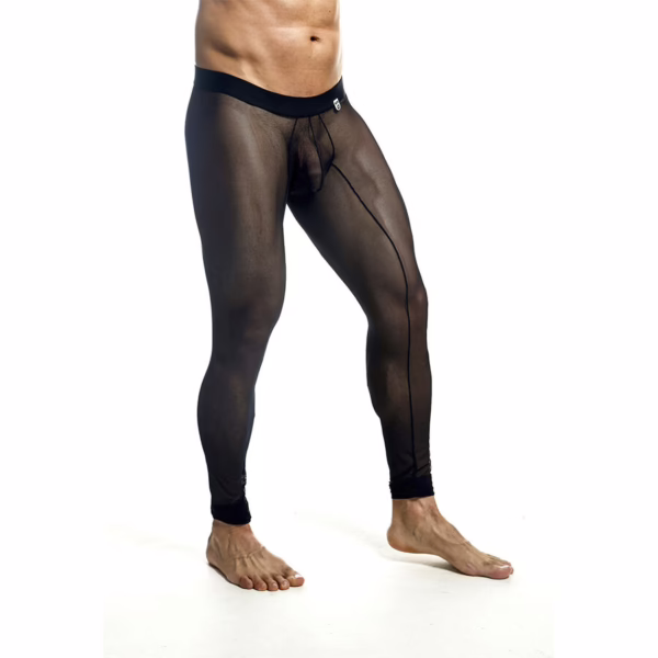 MOB - MEDIAS DE MALLAS TRANSPARENTES NEGRAS TALLA XL - Imagen 3