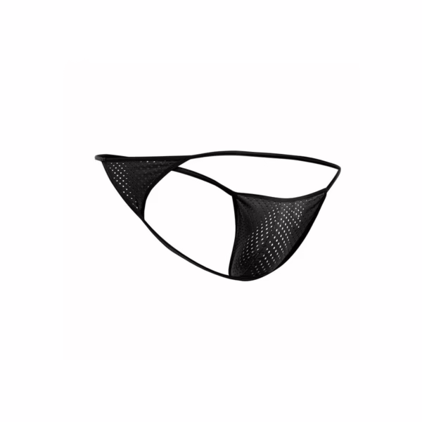 MOB - V-STRING DE MICROFIBRA NEGRA TALLA S/M - Imagen 6