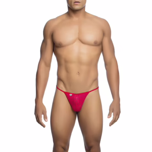 MOB - V-STRING DE MICROFIBRA ROJA TALLA L/XL
