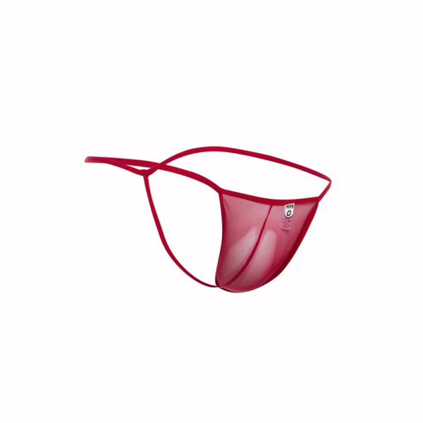 MOB - TANGA TRANSPARENTE CON FORMA DE T ROJO TALLA L/XL - Imagen 5