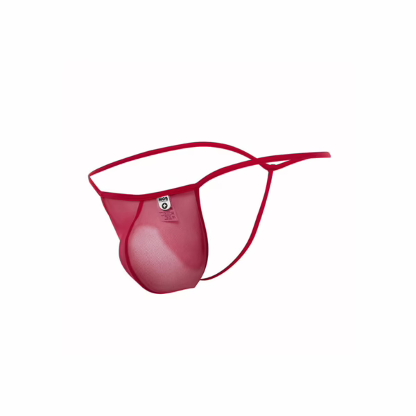 MOB - TANGA TRANSPARENTE CON FORMA DE T ROJO TALLA L/XL - Imagen 4