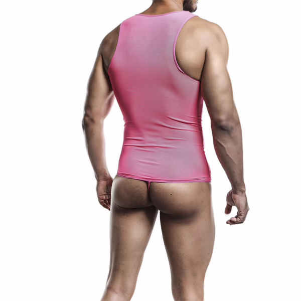 MOB - BODYSHEER TRANSPARTE ROSA TALLA S/M - Imagen 4