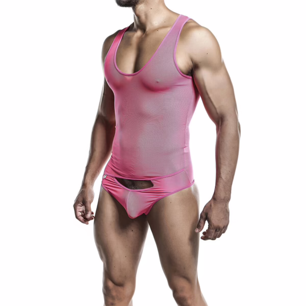 MOB - BODYSHEER TRANSPARTE ROSA TALLA S/M - Imagen 2