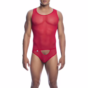 MOB - BODYSHEER TRANSPARTE ROJO TALLA S/M