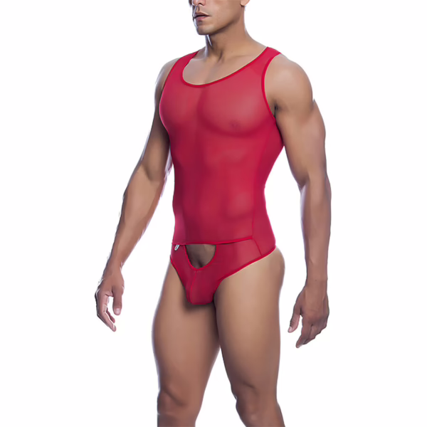 MOB - BODYSHEER TRANSPARTE ROJO TALLA L/XL - Imagen 2