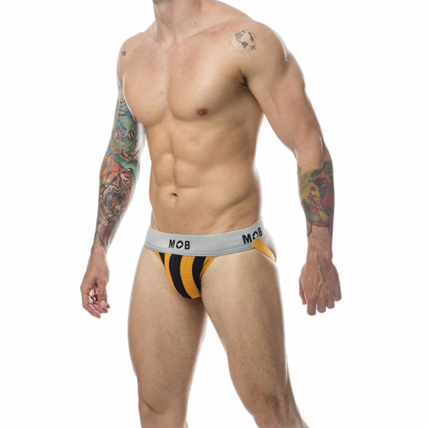 MOB - JOCK CLASICO STRIPE NARANJA TALLA L - Imagen 2