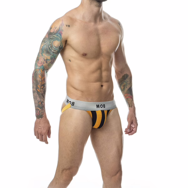 MOB - JOCK CLASICO STRIPE NARANJA TALLA XL - Imagen 3