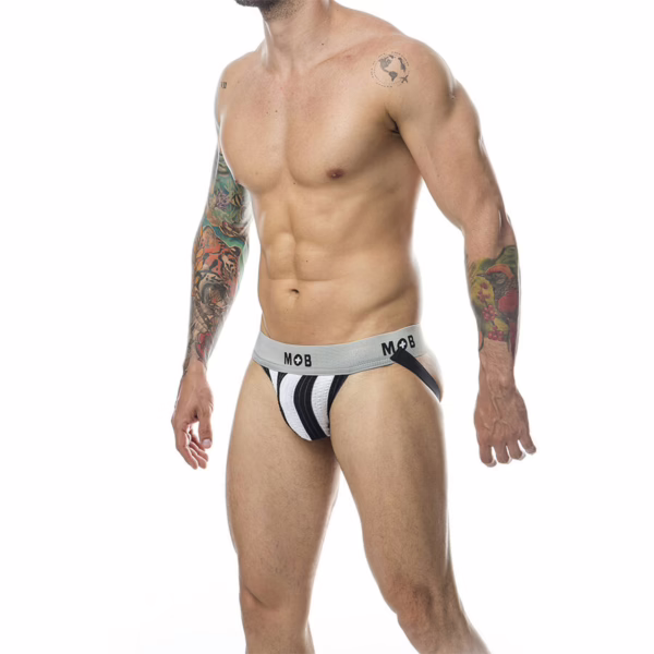 MOB - JOCK CLASICO STRIPE BLANCO TALLA M - Imagen 2