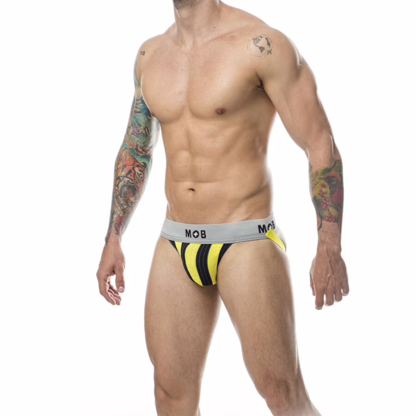 MOB - JOCK CLASICO STRIPE AMARILLO TALLA XL - Imagen 2