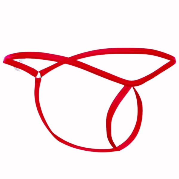 MOB - TANGA ROJO CON FORMA DE LAGRIMA TALLA L/XL - Imagen 5