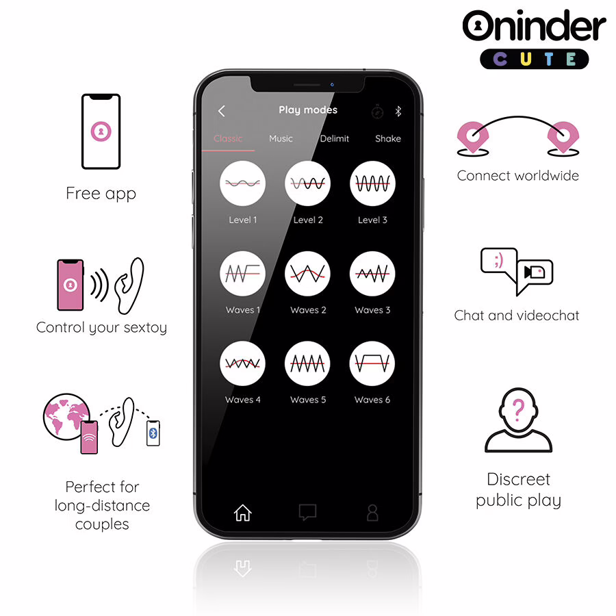 ONINDER CUTE - LOVE BUNNY VIBRADOR PUNTO G Y CLITORIS - APP MUNDIAL GRATUITA - Imagen 4