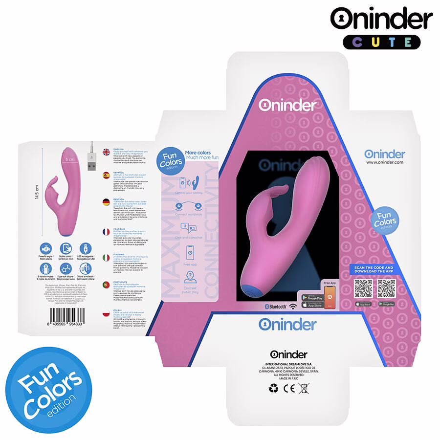 ONINDER CUTE - LOVE BUNNY VIBRADOR PUNTO G Y CLITORIS - APP MUNDIAL GRATUITA - Imagen 7