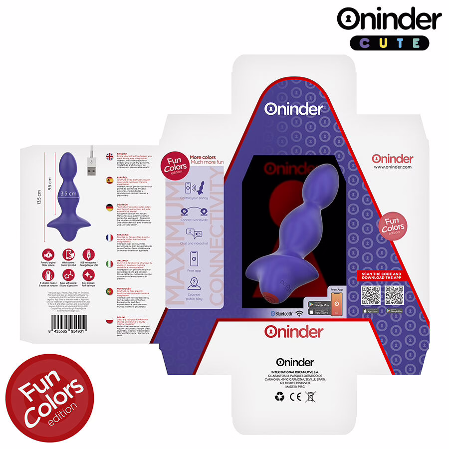 ONINDER CUTE - LOVE BUTT VIBRADOR PLUG ANAL DILATADOR - APP MUNDIAL GRATUITA - Imagen 7