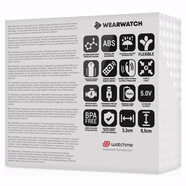 WEARWATCH - VIBRADOR DUAL TECHNOLOGY WATCHME AÑIL / ROSA - Imagen 14