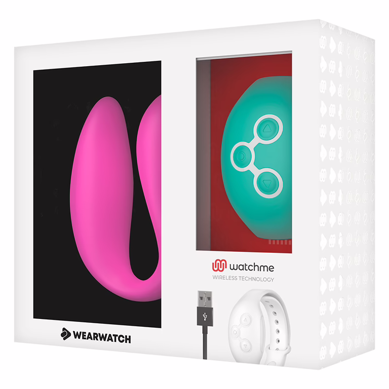 WEARWATCH - VIBRADOR DUAL TECHNOLOGY WATCHME FUCSIA / AGUA MARINA - Imagen 7