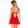 OBSESSIVE - INGRIDIA CHEMISE & TANGA ROJO XS/S - Imagen 2