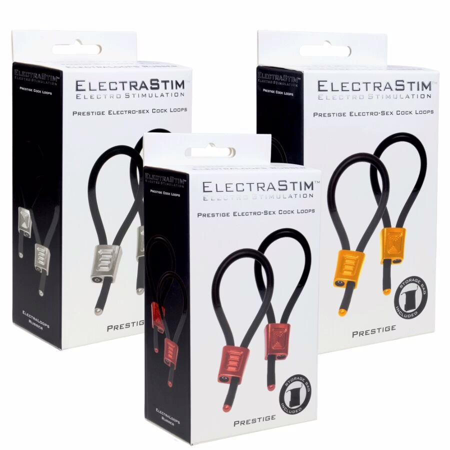 ELECTRASTIM - PRESTIGE ELECTRA LOOPS ANILLOS DE PENE AJUSTABLES ROJO - Imagen 4