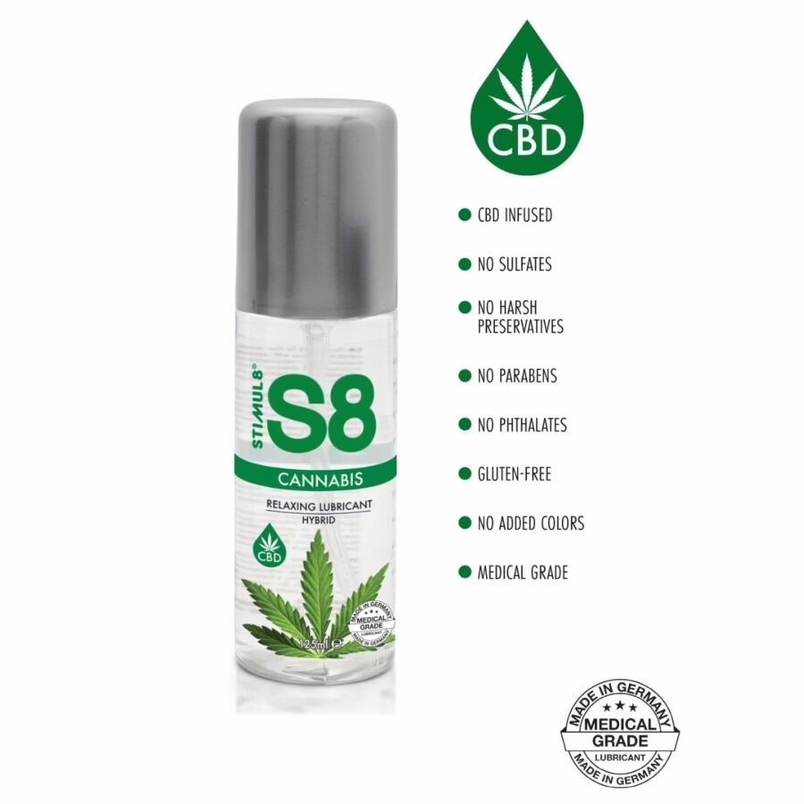 STIMUL8 - S8 LUBRICANTE HÍBRIDO CANNABIS 125 ML - Imagen 2