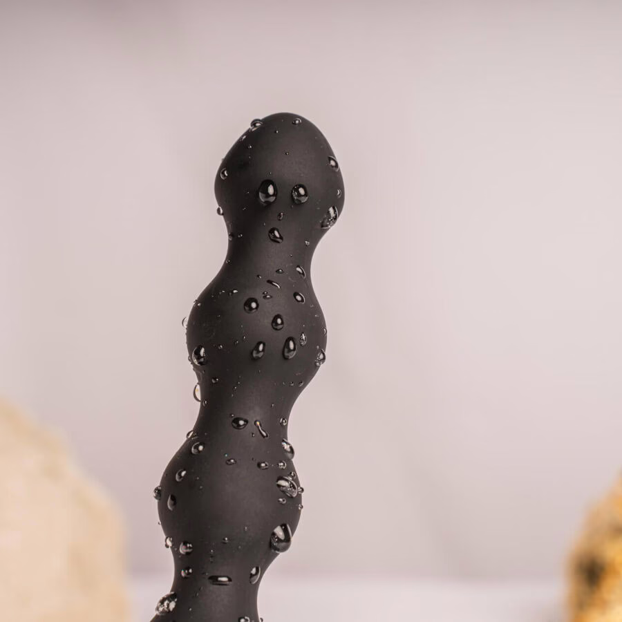 ROCKS- OFF - PETITE SENSATIONS PEARLS PLUG ANAL VIBRADOR NEGRO - Imagen 3