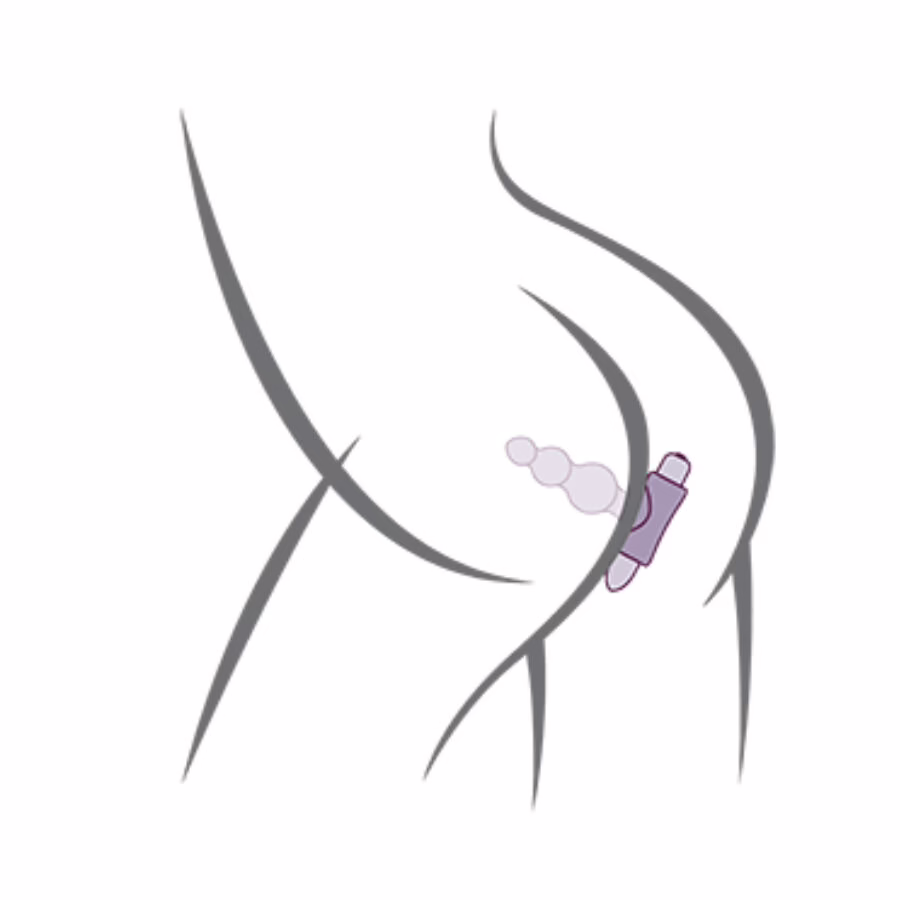 ROCKS- OFF - PETITE SENSATIONS BUBBLES PLUG ANAL VIBRADOR NEGRO - Imagen 9