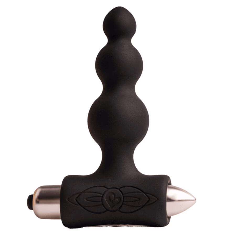 ROCKS- OFF - PETITE SENSATIONS BUBBLES PLUG ANAL VIBRADOR NEGRO