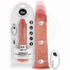 COCK MILLER - DILDO HIPERREALÍSTICO CON VENTOSA Y THRUSTING CON CONTROL REMOTO 21,5 CM