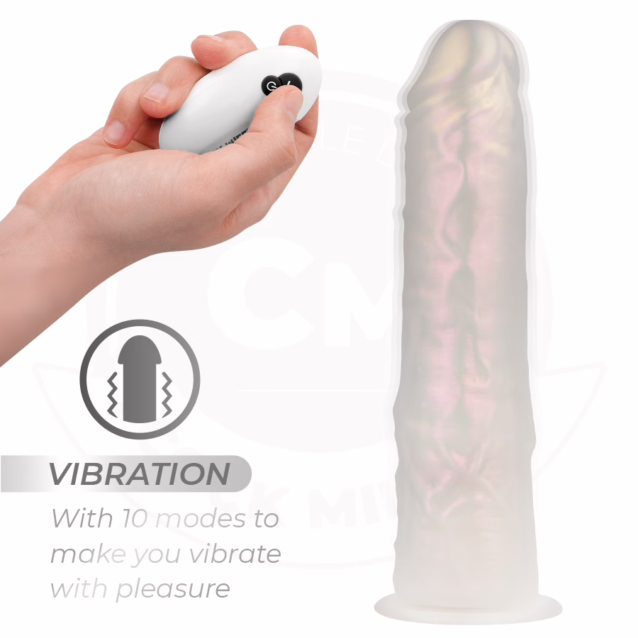 COCK MILLER - DILDO SILICONA 21,5 CM , LUCES Y VIBRACIÓN CON CONTROL REMOTO - Imagen 5