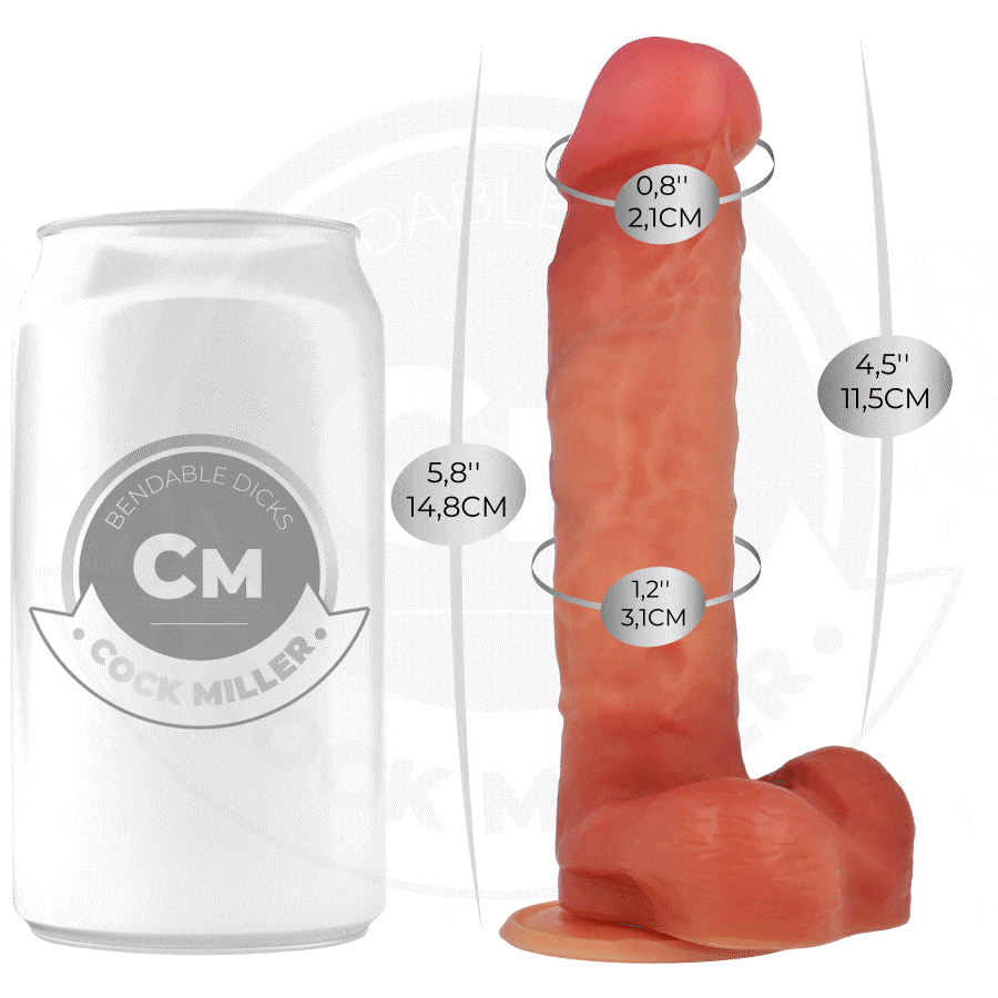 COCK MILLER - DILDO HIPERREALÍSTICO ARTICULABLE 14,8 CM - Imagen 2