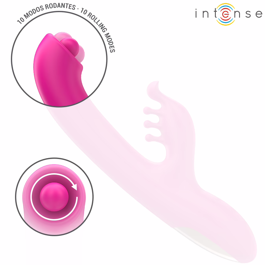 INTENSE - CHRISTINA VIBRADOR MULTIFUNCIÓN RABBIT 22.5 CM ROSA - Imagen 6