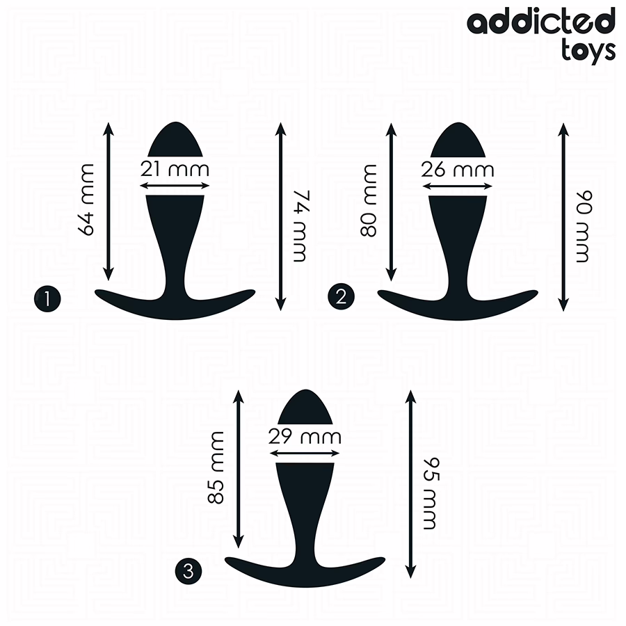 ADDICTED TOYS - SET DE 3 PLUG ANAL SILICONA MODELO 2 - Imagen 4