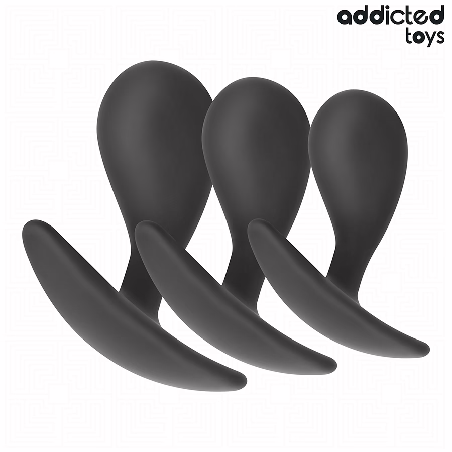 ADDICTED TOYS - SET DE 3 PLUG ANAL SILICONA MODELO 3 - Imagen 2