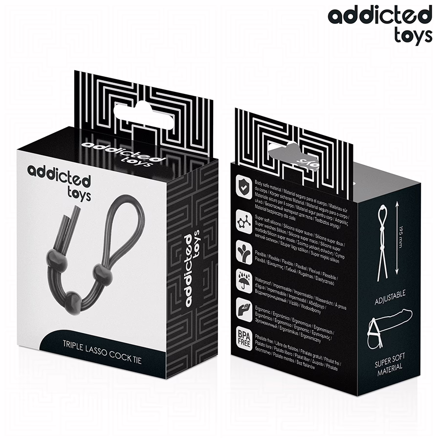 ADDICTED TOYS - CUERDA SILICONA PARA EL PENE DE LAZO TRIPLE - Imagen 7