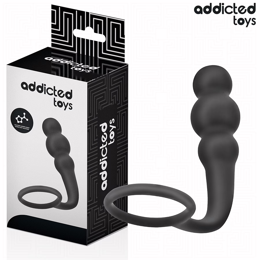 ADDICTED TOYS - PLUG ANAL CON ANILLO SILICONA MODELO 1