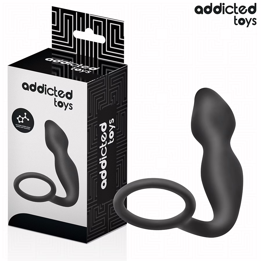 ADDICTED TOYS - PLUG ANAL CON ANILLO SILICONA MODELO 2