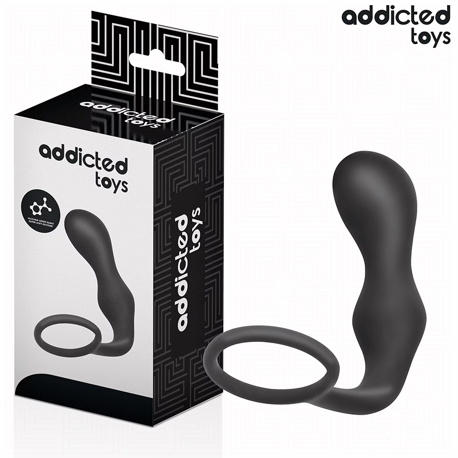 ADDICTED TOYS - PLUG ANAL CON ANILLO SILICONA MODELO 3