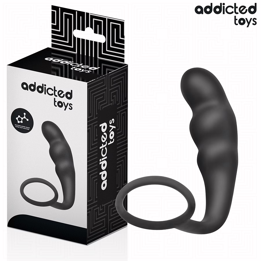 ADDICTED TOYS - PLUG ANAL CON ANILLO SILICONA MODELO 4