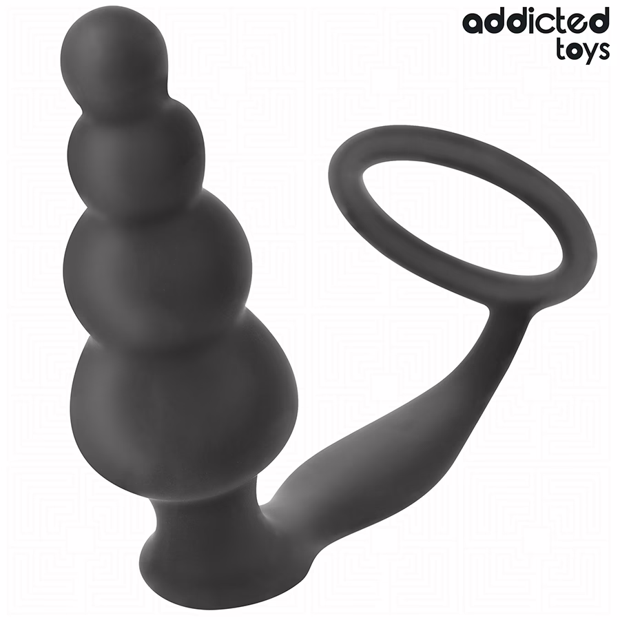 ADDICTED TOYS - PLUG ANAL CON ANILLO SILICONA MODELO 5 - Imagen 2