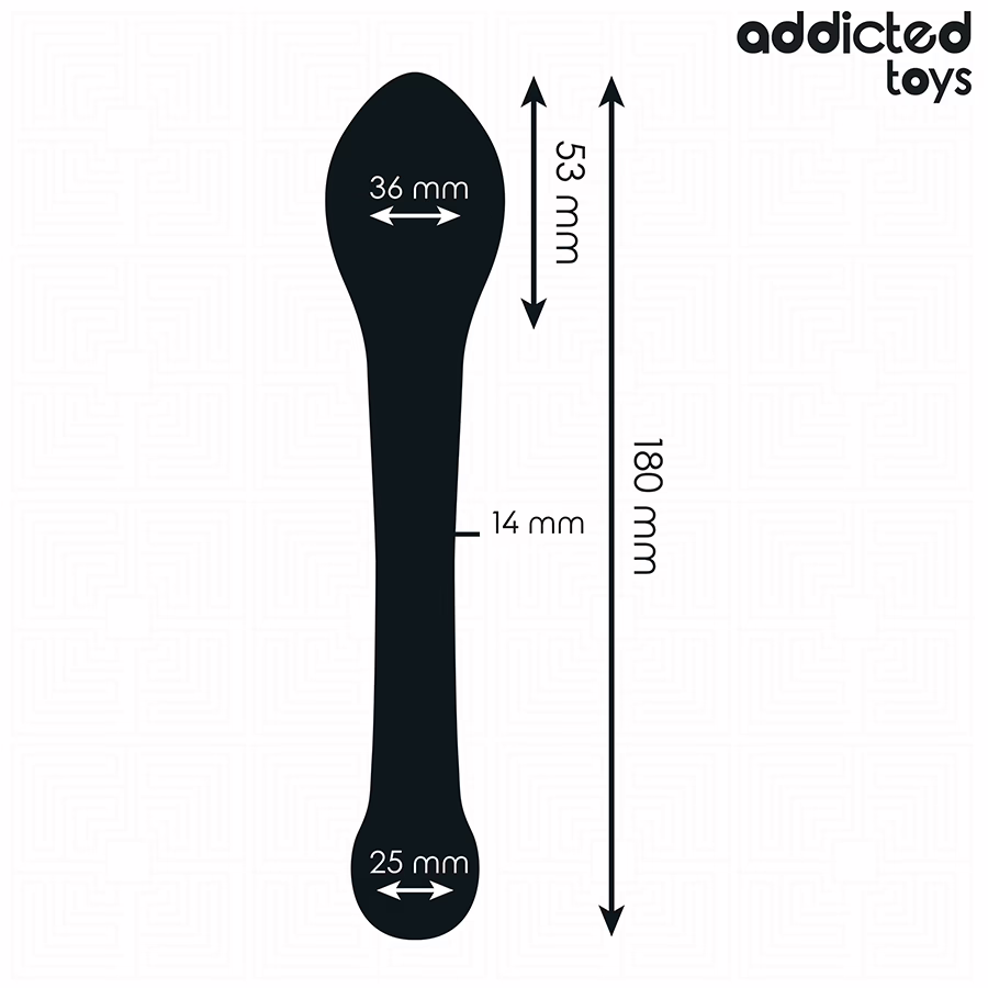 ADDICTED TOYS - ESTIMULADOR ANAL DOBLE SILICONA 18 CM - Imagen 4