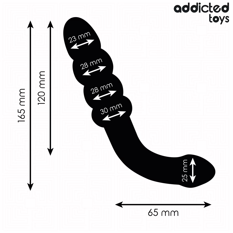ADDICTED TOYS - MASAJEADOR ANAL DOBLE SILICONA 16,5 CM - Imagen 4