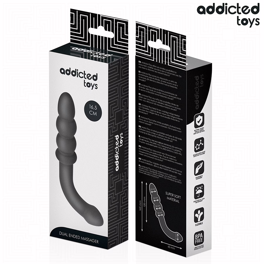 ADDICTED TOYS - MASAJEADOR ANAL DOBLE SILICONA 16,5 CM - Imagen 6