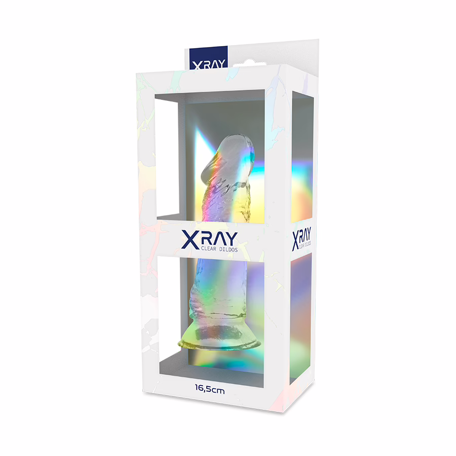 XRAY CLEAR DILDO TRANSPARENTE 16.5CM X 4CM - Imagen 7