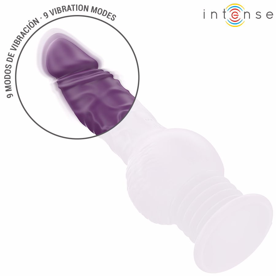 INTENSE - TATUM VIBRADOR MULTIFUNCIÓN CON VIBRACIÓN UP AND DOWN 24 CM MORADO - Imagen 6
