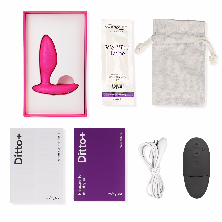 WE-VIBE - DITTO+ PLUG ANAL VIBRADOR ROSA - Imagen 6