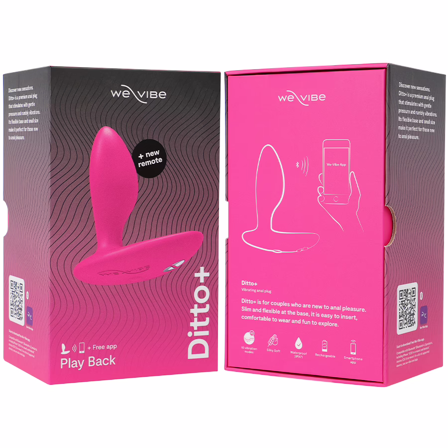 WE-VIBE - DITTO+ PLUG ANAL VIBRADOR ROSA - Imagen 7