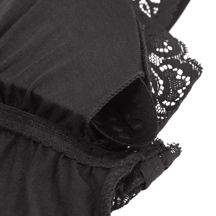 SUBBLIME - TEDDY DETALLE ENCAJE FLORAL NEGRO S/M - Imagen 14