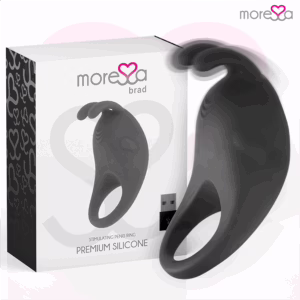 MORESSA - BRAD PREMIUM SILICONE RECARGABLE NEGRO
