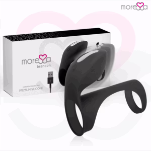 MORESSA - BRANDON POTENTE ANILLO VIBRADOR CON FUNDA DE ENGROSAMIENTO MASCULINO