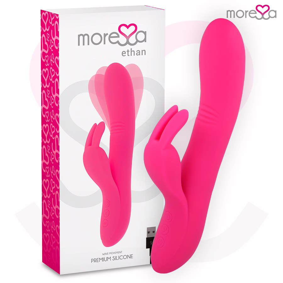 MORESSA - ETHAN EFECTO WAVE MAS POTENTE VIBRACIÓN PREMIUM SILICONE RECARGABLE