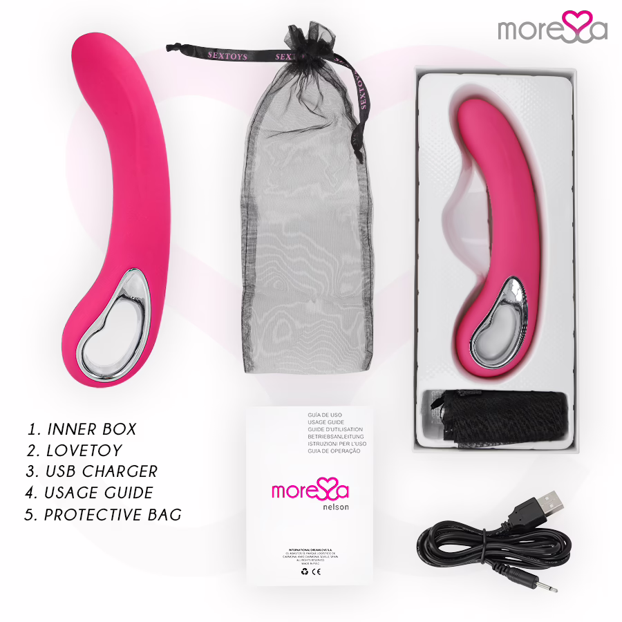 MORESSA - NELSON MASAJEADOR PUNTO G PREMIUM SILICONE RECARGABLE - Imagen 6