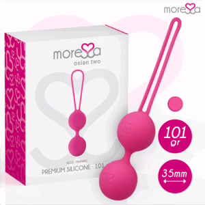 MORESSA - OSIAN TWO ENTRENAMIENTO SUELO PELVICO 101gr PREMIUM SILICONA ROSA